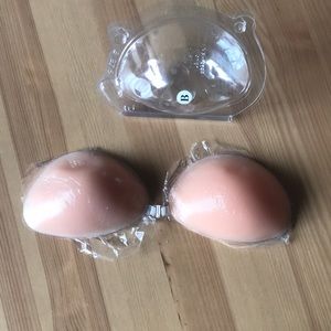 Sticky boobs strapless backless bandless bra